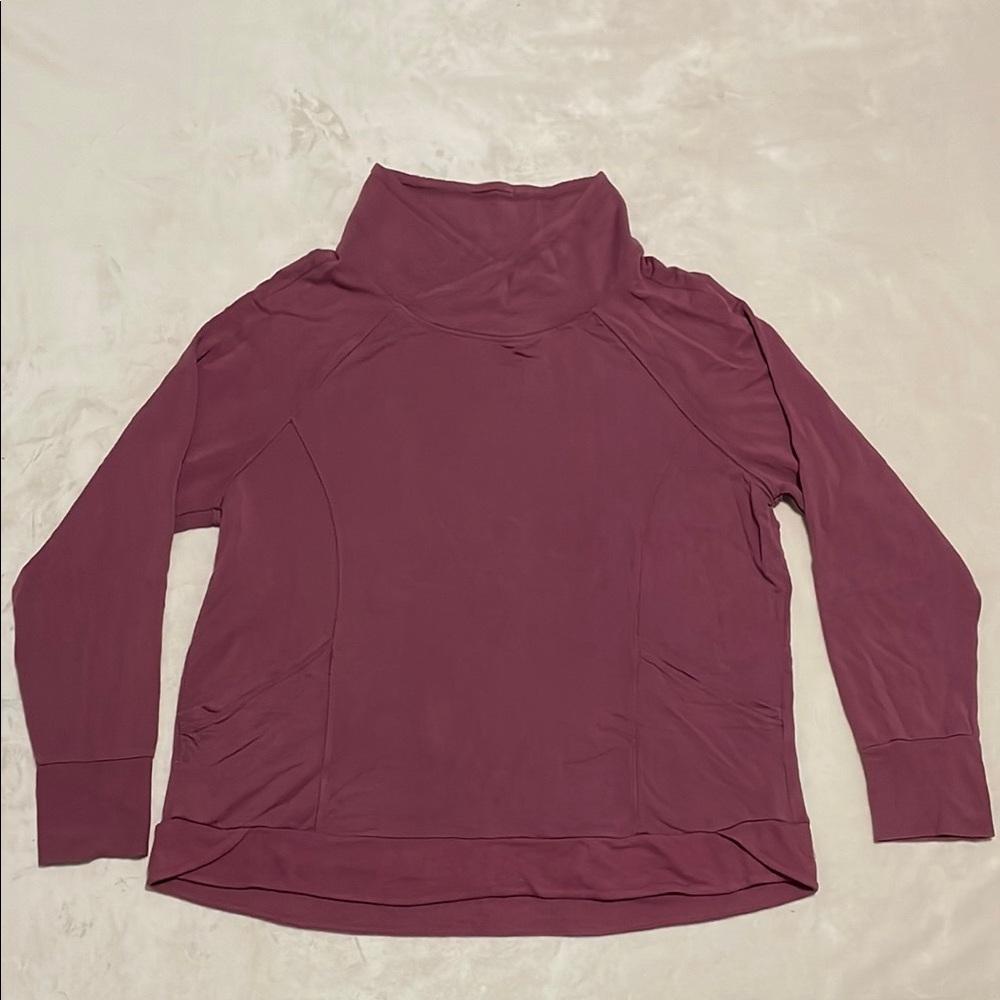 Mauve Long Sleeve Turtleneck Top